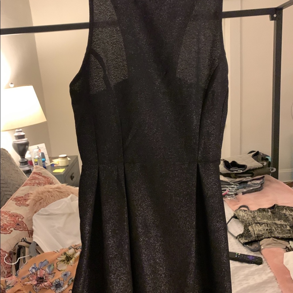Black cocktail/homecoming dress.